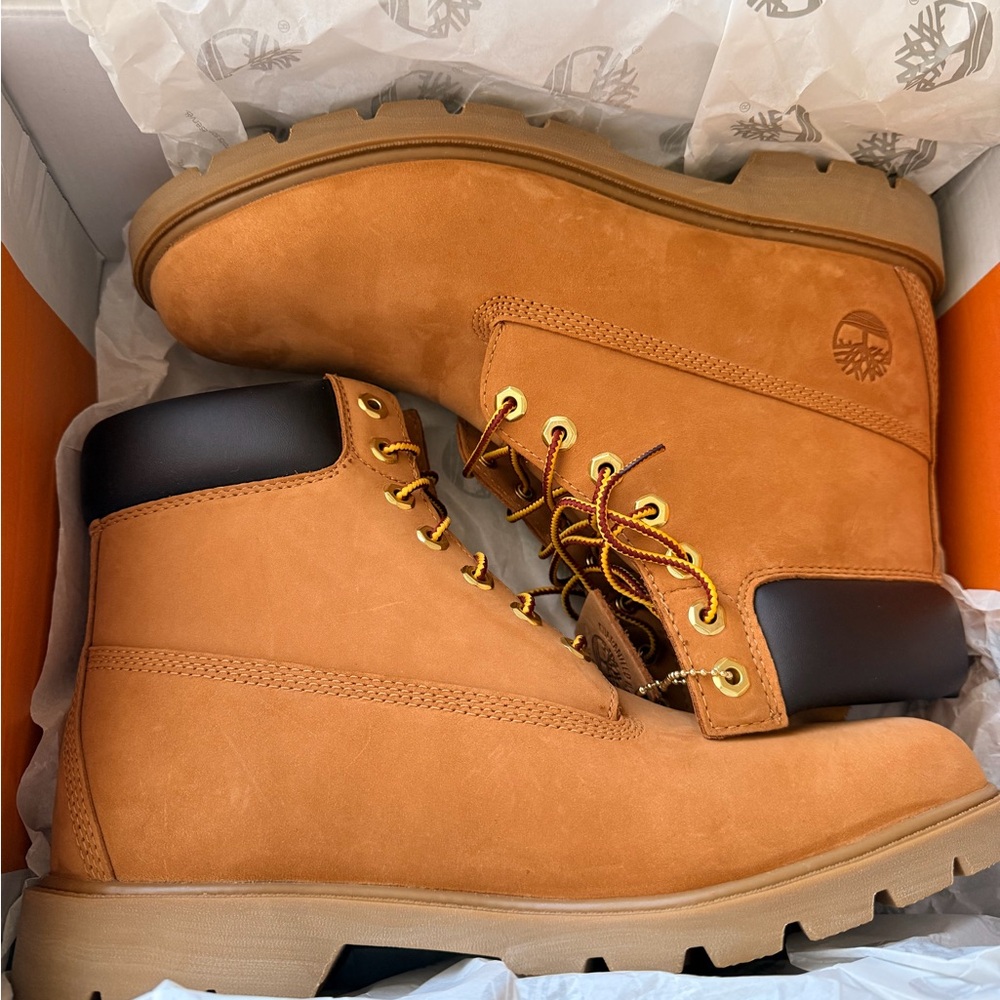 Timberland Wheat/Chocolate Nubuck Men's Lace-Up Work Boots